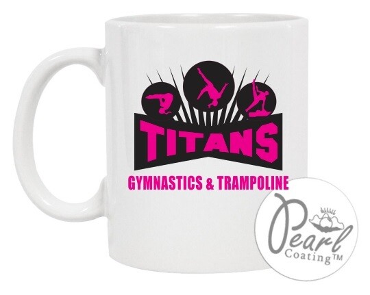 Titans Gymnastics & Trampoline - Titans Logo Mug (Pink/Black Logo)
