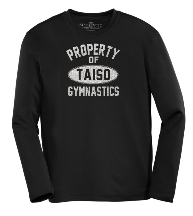 Taiso Gymnastics - Property of Taiso Long Sleeve Moist Wick Shirt