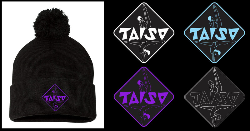 Taiso Gymnastics - Taiso Black Pom-Pom Beanie