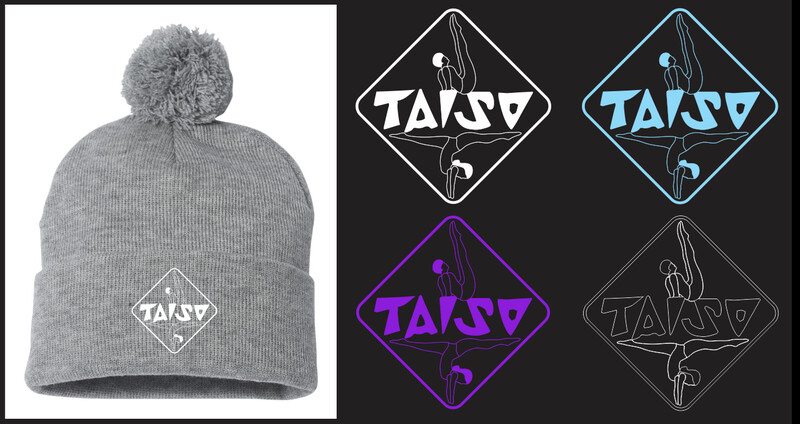 Taiso Gymnastics - Taiso Heather Grey Pom-Pom Beanie