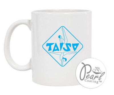 Taiso Gymnastics - Taiso Mug (Neon Blue Logo)
