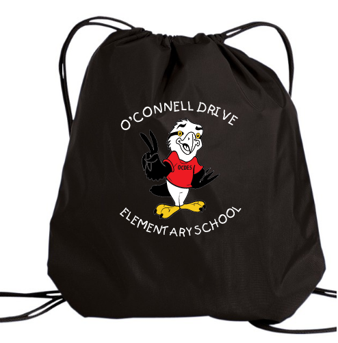 O&#39;Connell Drive Elementary - Black O&#39;Connell Drive Logo Cinch Bag