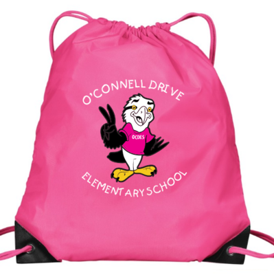O'Connell Drive Elementary - Pink O'Connell Drive Logo Cinch Bag