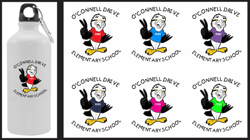 O'Connell Drive Elementary - O'Connell Drive Logo Aluminum Water Bottle