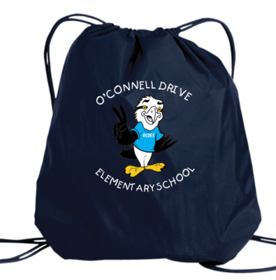 O'Connell Drive Elementary - Navy O'Connell Drive Logo Cinch Bag