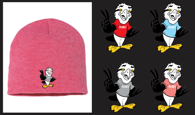 O'Connell Drive Elementary - Heather Red Eagle Beanie