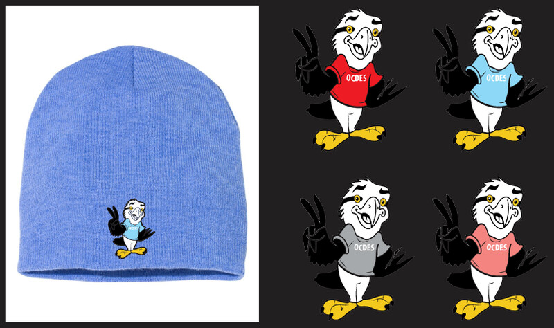 O'Connell Drive Elementary - Heather Blue Eagle Beanie
