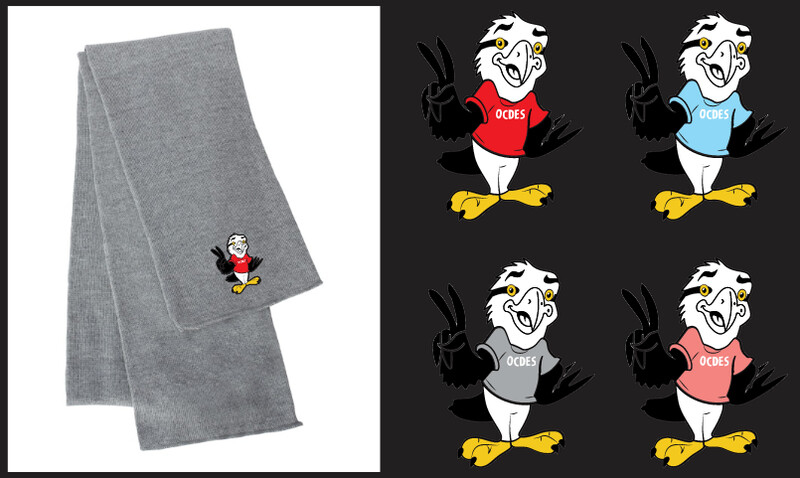 O'Connell Drive Elementary - Heather Grey Eagle Scarf