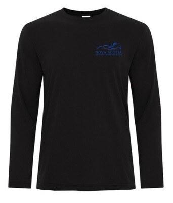NSEF - Adult Black Pro Spun Long Sleeve Shirt
