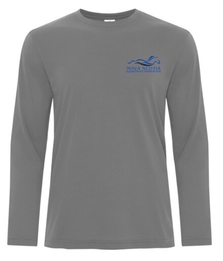 NSEF - Adult Coal Grey Pro Spun Long Sleeve Shirt