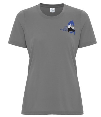 NSEF Athlete Performance Program -  Ladies Coal Grey Pro Spun T-Shirt