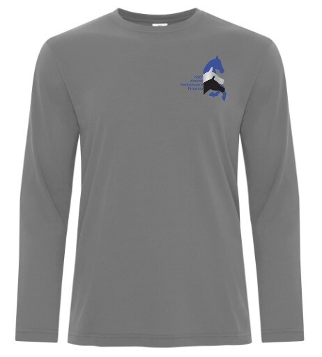 NSEF Athlete Performance Program - Adult Coal Grey Pro Spun Long Sleeve Shirt