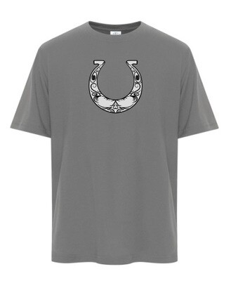 NSEF -  Youth Coal Grey Pro Spun Horseshoe T-Shirt