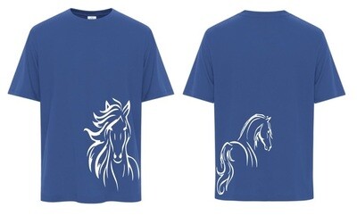 NSEF -  Youth Royal Blue Pro Spun Horse T-Shirt