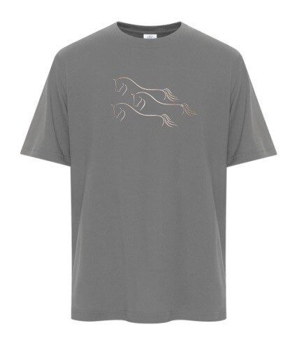 NSEF -  Youth Coal Grey Pro Spun Horses T-Shirt