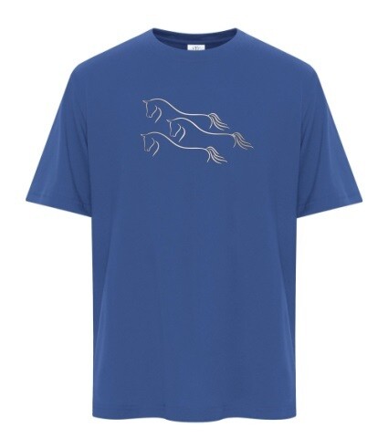 NSEF -  Youth Royal Blue Pro Spun Horses T-Shirt