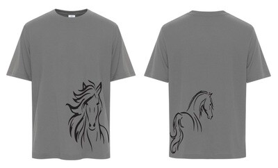 NSEF -  Youth Coal Grey Pro Spun Horse T-Shirt