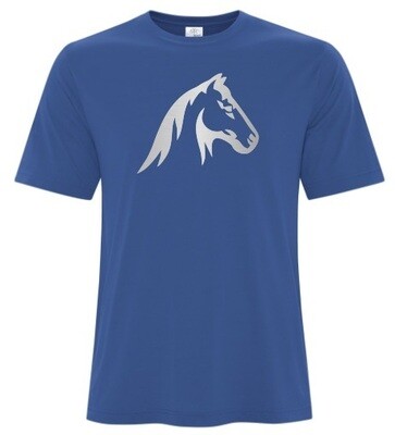NSEF -  Adult Royal Blue Pro Spun Horse Head T-Shirt