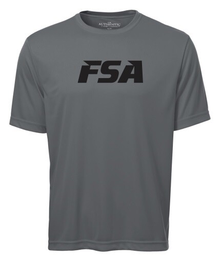 FSA - Adult Coal Grey Short Sleeve Moist Wick