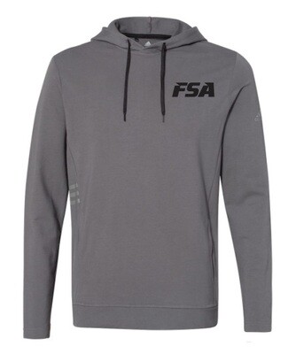 FSA - Men's Grey Lightweight Adidas Hoodie (Black Logo)