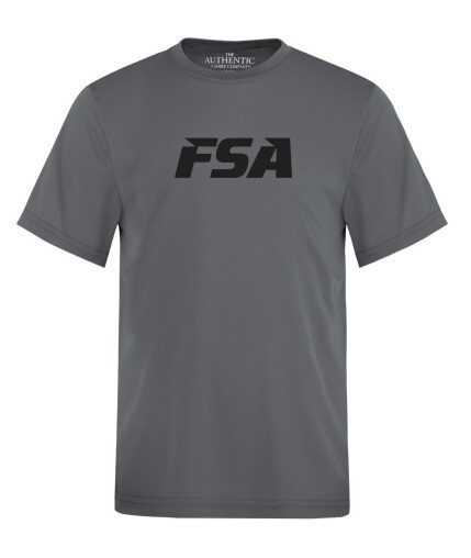 FSA - Youth Coal Grey Short Sleeve Moist Wick