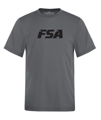 FSA - Youth Coal Grey Short Sleeve Moist Wick