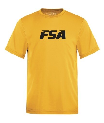FSA - Youth Yellow Short Sleeve Moist Wick