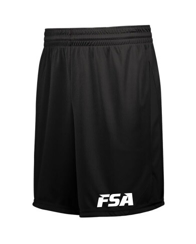 FSA - Youth Black Athletico Shorts (White Logo)