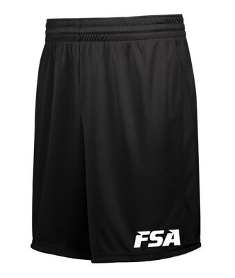 FSA - Adult Black Athletico Shorts (White Logo)