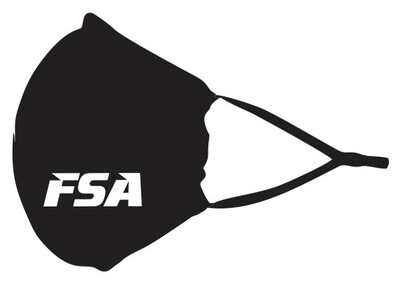 FSA - Black Re-Usable Mask (White Logo)