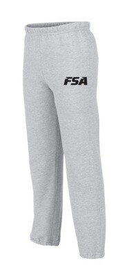 FSA -  Youth Sport Grey Sweatpants (Black Logo)