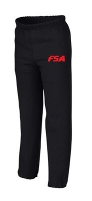 FSA -  Youth Black Sweatpants (Red Logo)