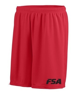 FSA - Adult Red Octane Shorts (Black Logo)