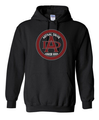 Astral Drive Junior High - Black Astral Drive Logo Hoodie (Full Chest)