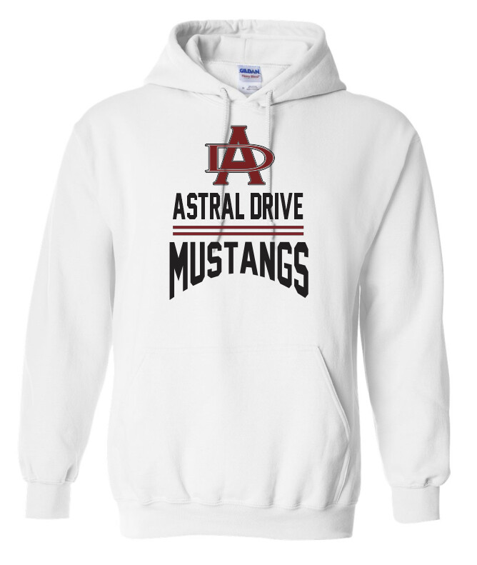 Astral Drive Junior High - White Astral Drive Mustangs Hoodie