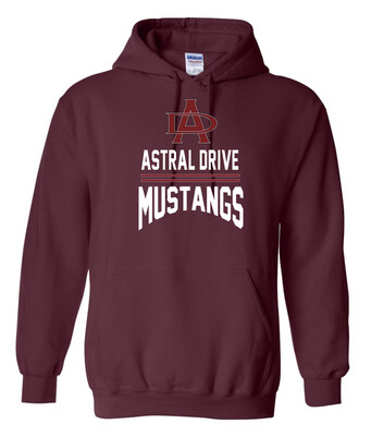 Astral Drive Junior High - Maroon Astral Drive Mustangs Hoodie