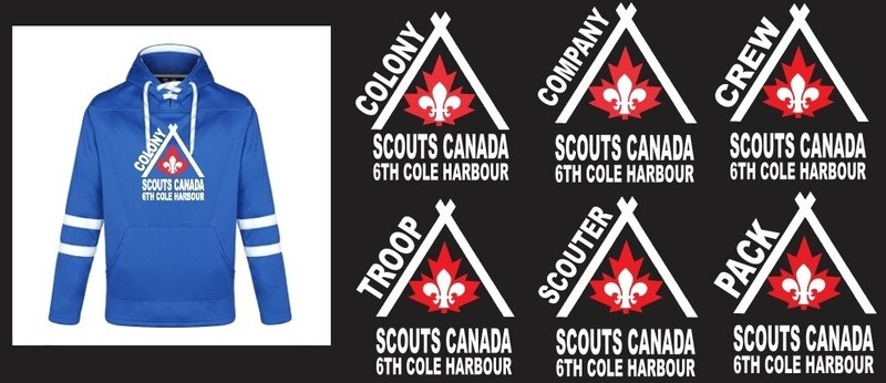 6th Cole Harbour Scouts - Adult Jersey Hoodie