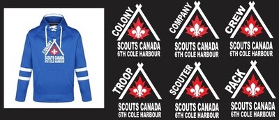 6th Cole Harbour Scouts - Adult Jersey Hoodie