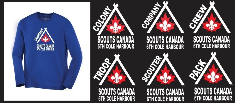 6th Cole Harbour Scouts - Youth Moist Wick Long Sleeve Shirt