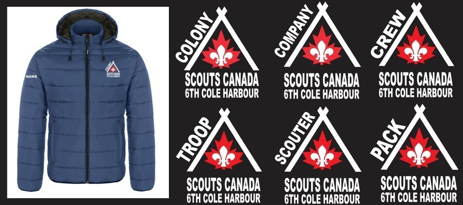 6th Cole Harbour Scouts - Men's Puffer Jacket