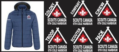 6th Cole Harbour Scouts - Ladies Puffer Jacket