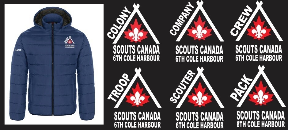 6th Cole Harbour Scouts - Youth Puffer Jacket