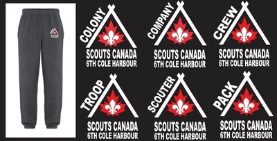 6th Cole Harbour Scouts - Youth Grey Sweatpants