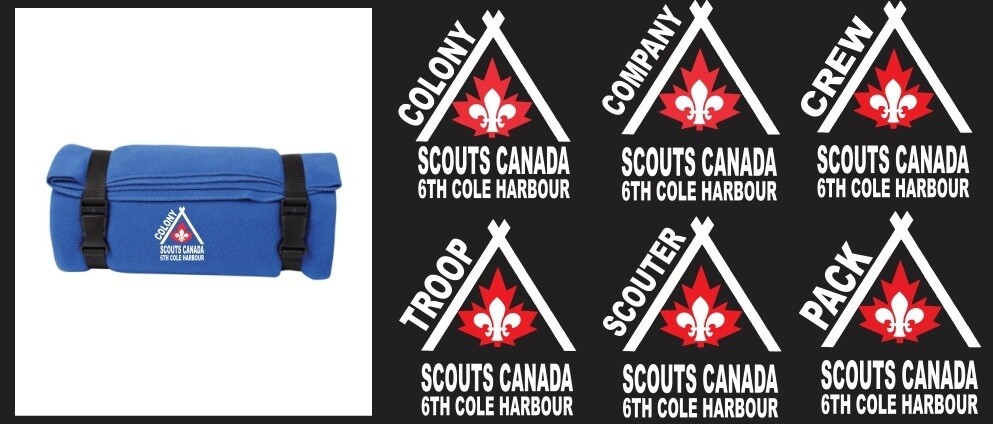 6th Cole Harbour Scouts- Royal Blue Blanket