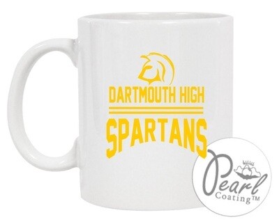 DHS - Dartmouth High Spartans Mug (Yellow Logo)