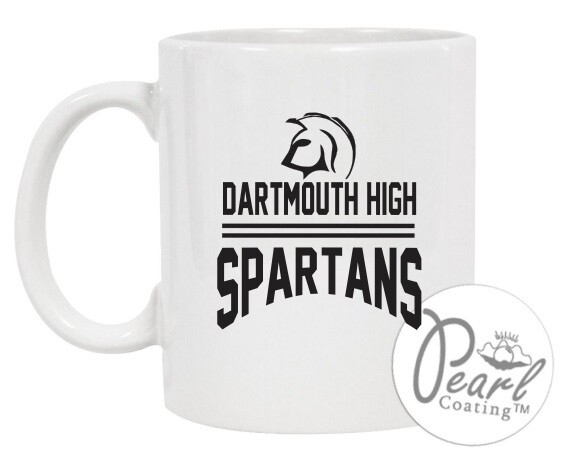 DHS - Dartmouth High Spartans Mug (Black Logo)