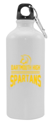 DHS - Dartmouth High Spartans Aluminum Water Bottle (Yellow Logo)