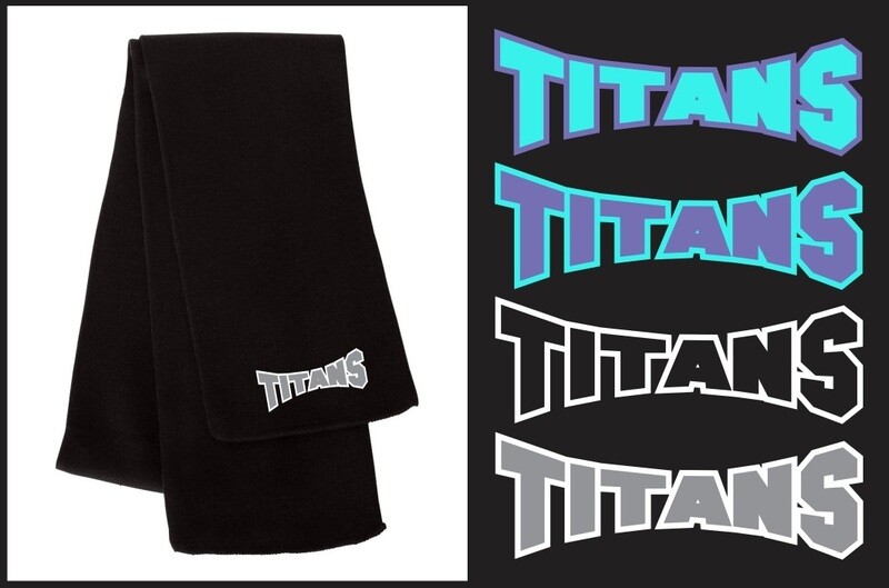 Titans Gymnastics - Black Titans Scarf