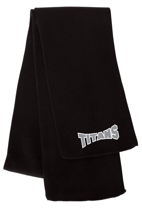 Titans Gymnastics - Black Titans Scarf