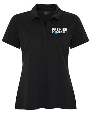 Premier Floorball - Ladies Black Pro Team Sport Shirt